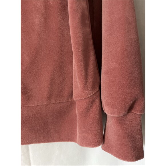 Soma Wkend SOFT Velour Rose Pullover Pajama Sweater Comfort Top Size L EUC - Picture 4 of 9